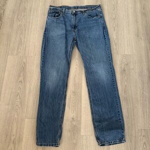 Classic Levi’s 541 men’s jeans in a medium blue wash.